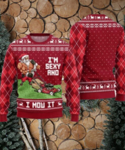 Swole Santa Sexy And Mow It Ugly Christmas Sweater