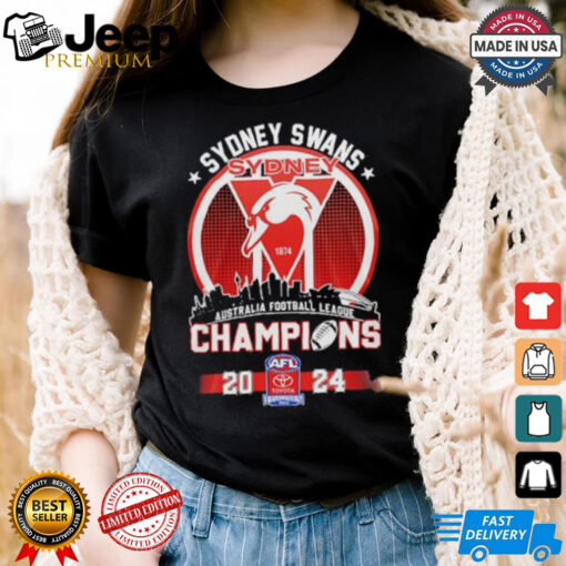 Sydney Swans AFL Champions 2024 Skyline Shirt