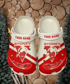 Sydney Swans AFL Classic Custom Name Crocs Clogs Shoes