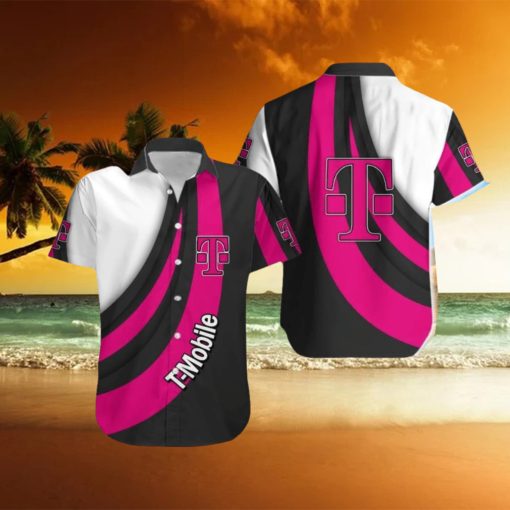T Mobile Collar Logo All Over Print Hawaiian Shirt Men And Women Gift