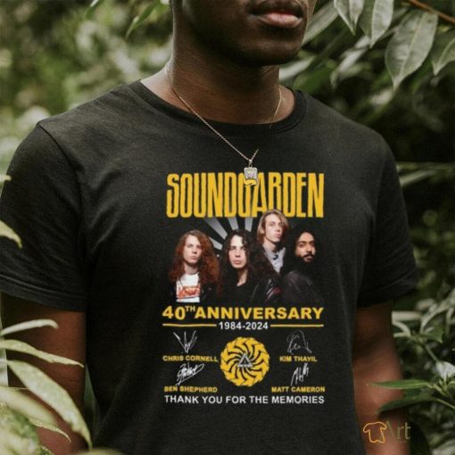 Soundgarden 40th Anniversary 1984 2024 Thank You For The Memories T Shirt