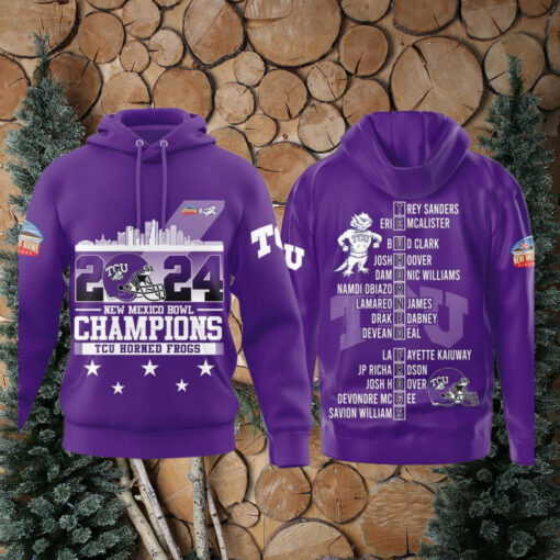 TCU Horned Frogs New Mexico Bowl Champions 2024 Hoodie