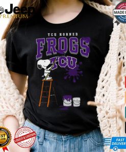 TCU Horned Frogs Snoopy Painting Shirt