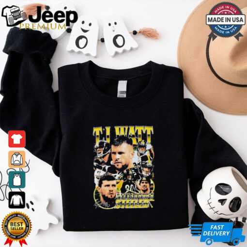 TJ Watt Pittsburgh Steelers NFL Football signature graphic shirt