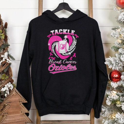 Tackle Breast Cancer Baltimore Orioles Diamond Heart Shirt