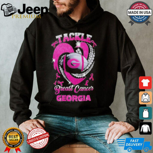 Tackle Breast Cancer Georgia Bulldogs 2024 Diamond Pink T Shirt