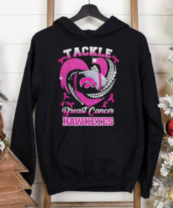 Tackle Breast Cancer Iowa Hawkeyes Diamond Heart Shirt