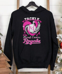 Tackle Breast Cancer Kansas City Royals Diamond Heart Shirt