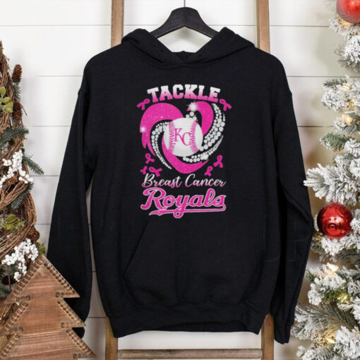 Tackle Breast Cancer Kansas City Royals Diamond Heart Shirt