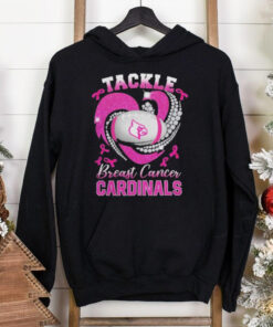 Tackle Breast Cancer Louisville Cardinals Diamond Heart Shirt