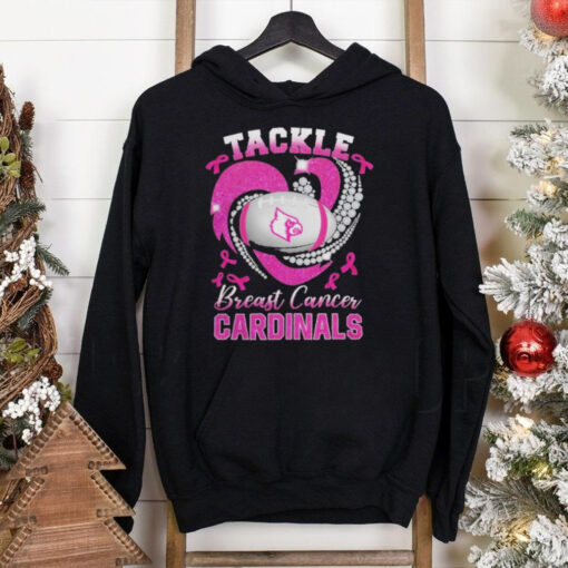 Tackle Breast Cancer Louisville Cardinals Diamond Heart Shirt