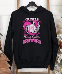 Tackle Breast Cancer Milwaukee Brewers Diamond Heart Shirt