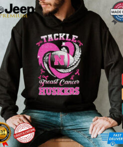 Tackle Breast Cancer Nebraska Cornhuskers diamond heart shirt