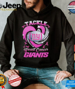 Tackle Breast Cancer New York Giants diamond heart shirt