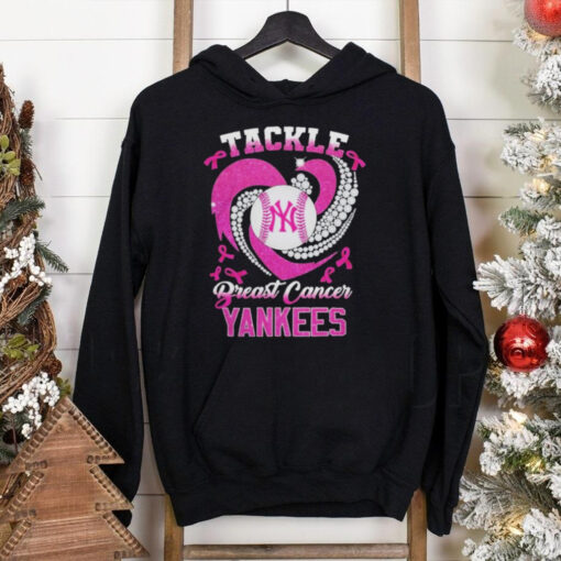 Tackle Breast Cancer New York Yankees Diamond Heart Shirt