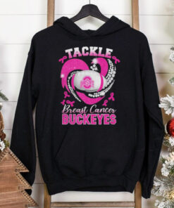 Tackle Breast Cancer Ohio State Buckeyes Diamond Heart Shirt