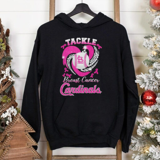 Tackle Breast Cancer St. Louis Cardinals Diamond Heart Shirt