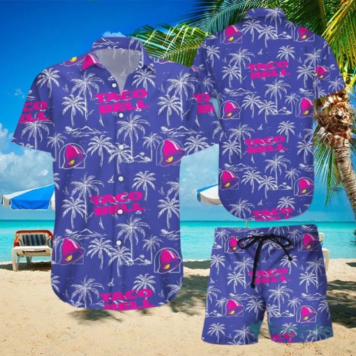 Taco Bell v3 Tropical Flower Aloha Hawaiian Shirts And Short Summer Beach Set