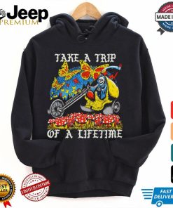 Take a trip of a lifetime skeleton riding art shirt