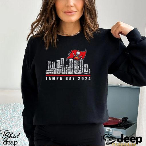 Tampa Bay Buccaneers 2024 City Skyline Players Name Unisex T Shirt