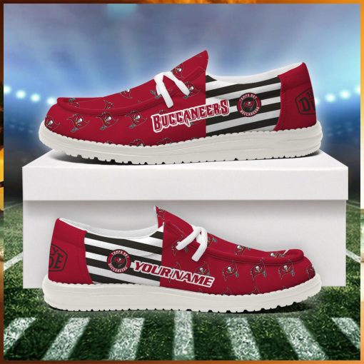 Tampa Bay Buccaneers 2024 Version Personalized Hey Dude Shoes