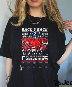 Tampa Bay Buccaneers Back 3 Back 2023 Nfc South Division Champions Signatures Shirt