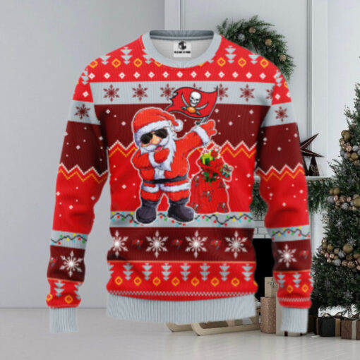 Tampa Bay Buccaneers Dabbing Santa Claus Ugly Christmas Sweater