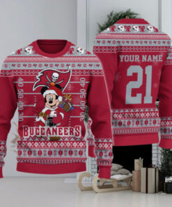 Tampa Bay Buccaneers Mickey Mouse Santa Ugly Christmas Sweater