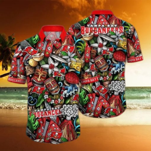 Tampa Bay Buccaneers NFL Flower Hawaii Shirt And Tshirt For Fans