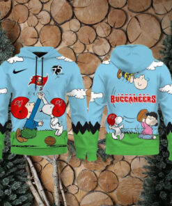Tampa Bay Buccaneers X Snoopy Peanuts 75th Anniversary Hoodie