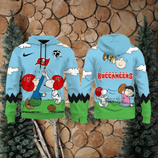 Tampa Bay Buccaneers X Snoopy Peanuts 75th Anniversary Hoodie