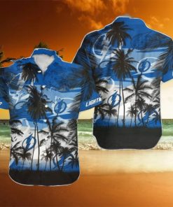 Tampa Bay Lightning NHL Hawaii Coconut And Logo Full Printed Hawaiian Shirt