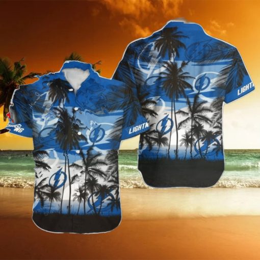 Tampa Bay Lightning NHL Hawaii Coconut And Logo Full Printed Hawaiian Shirt