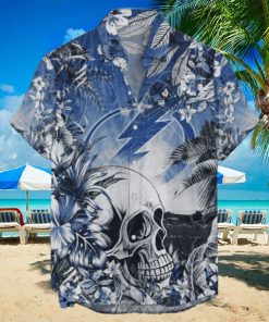 Tampa Bay Lightning NHL Hawaiian Shirt Tropical Skull Design For Men Women