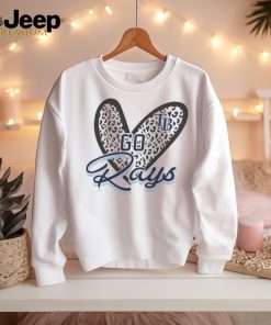 Tampa Bay Rays G III 4Her by Carl Banks Women's Leopard Heart Pullover Sweatshirt