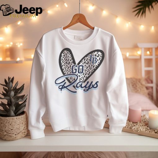 Tampa Bay Rays G III 4Her by Carl Banks Women’s Leopard Heart Pullover Sweatshirt