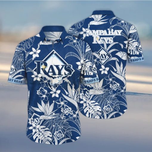 Tampa Bay Rays MLB Hawaiian Shirt Traveltime Aloha Shirt