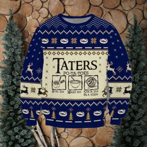 Taters Potatoes Ugly Christmas Sweater Patotoes