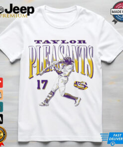 Taylor Pleasants LSU Tigers number 17 action pose shirt