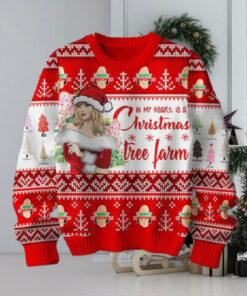 Taylor Swift Christmas In My Heart Is A Tree Farm Red Design Ugly Sweater