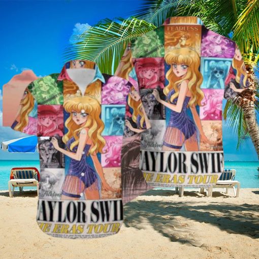 Taylor Swift The Eras Tour Hanavbara Version Cute Summer Trend 2024 Haiwaiian Shirt