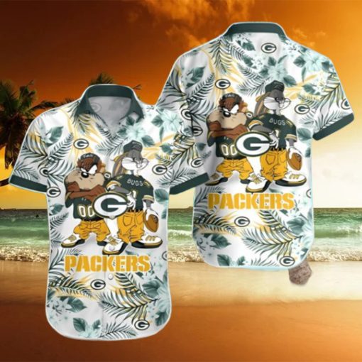 Taz And Bugs Green Bay Packers Hawaiian Shirt