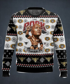 Team Bring It The Rock Wwe Ugly Sweater