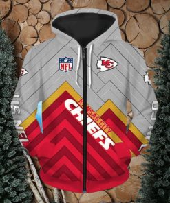 Team Kansas City Chiefs NFL Zip Hoodies Print Full