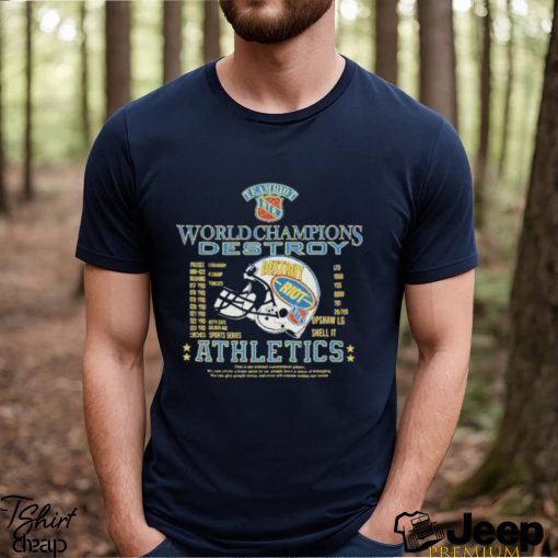 Team Riot RTR World Champions Destroy Athletics Shirt