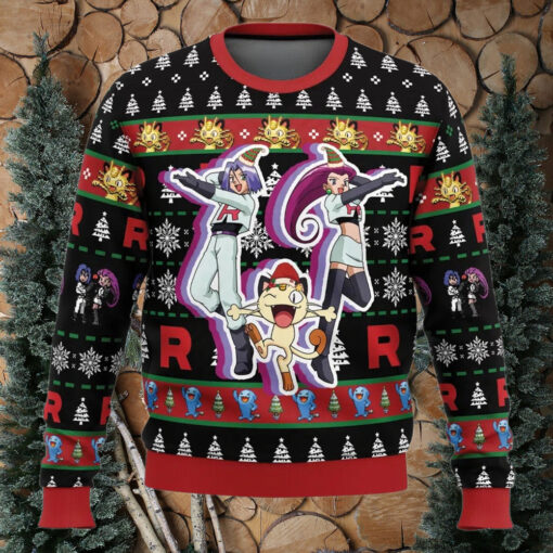 Team Rocket Pokemon Ugly Christmas Sweater