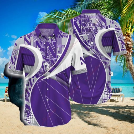 Team Style Northwestern Wildcats NCAA Hawaiian Shirt