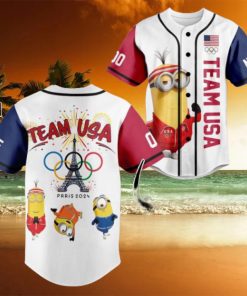 Team USA Minions Olympic Paris 2024 Custom Baseball Jersey