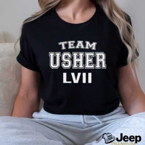 Team Usher Lviii Funny Halftime Football Shirt