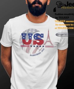 Team usa 2024 paris sport games basketball basket ball t shirts